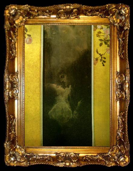 framed  Gustav Klimt karlek, ta009-2